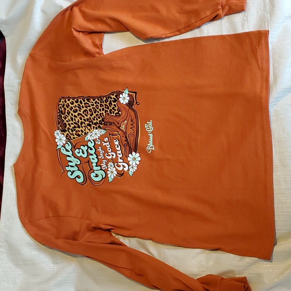 Blessed Girl Style and Grace Long Sleeve Tee T-Shirt